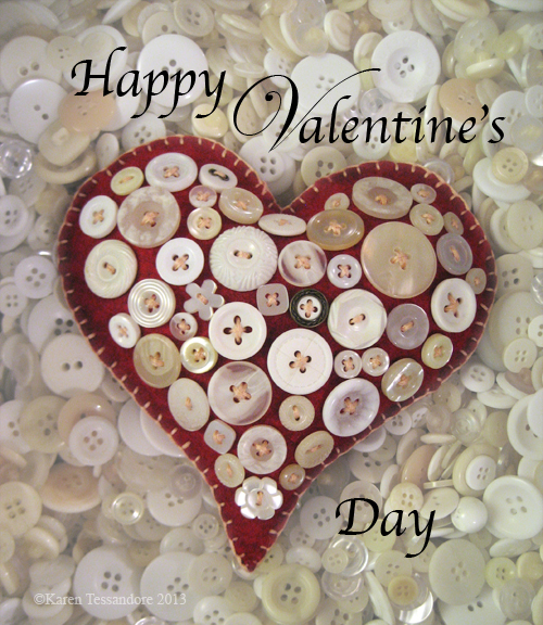 Button Heart ©Karen Tessandore 2013